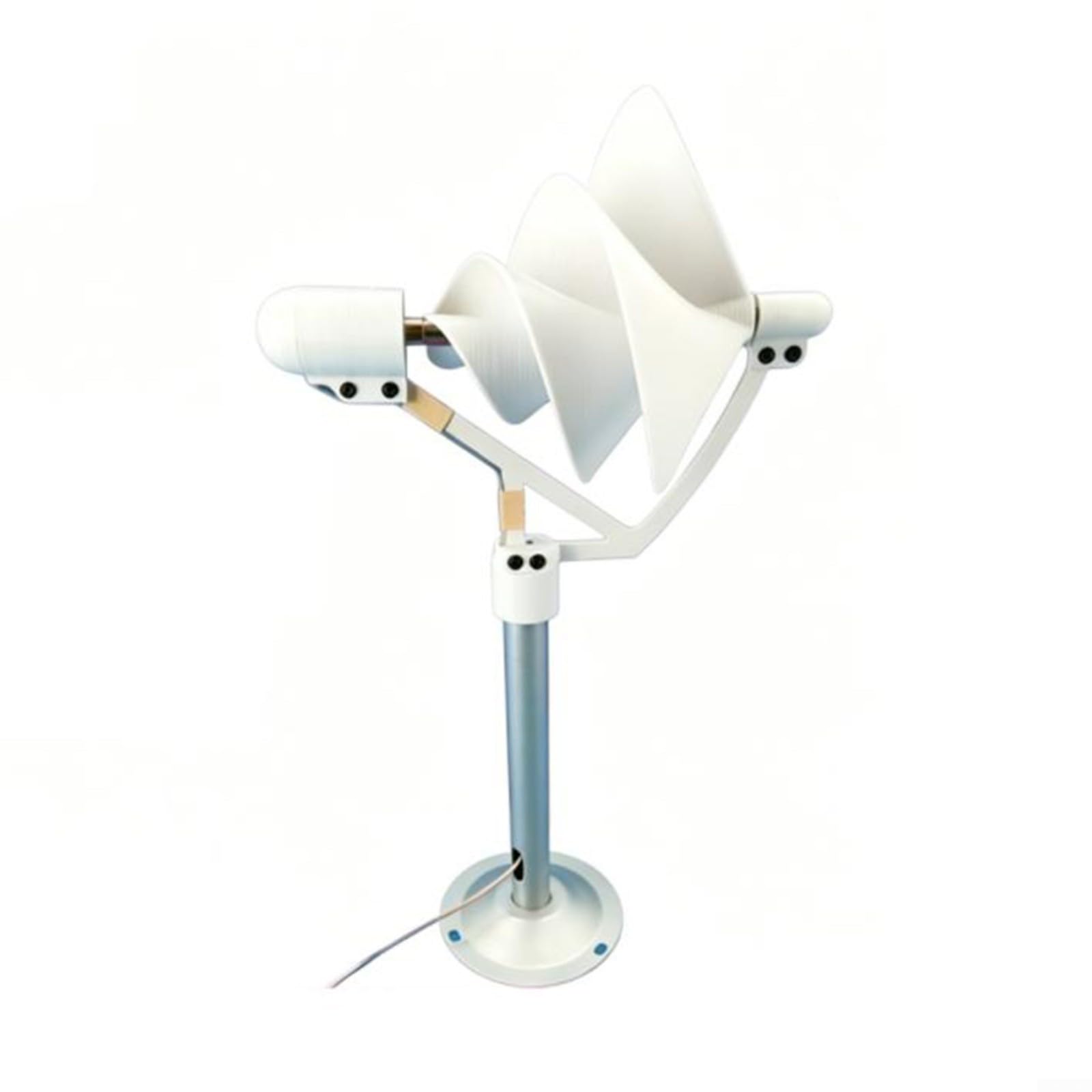 Generador de turbina de viento en espiral de 10 W, modelo científico Arquímedes Breeze, dispositivo de energía eólica portátil de metal, para proyectos de enseñanza en el aula y decoración