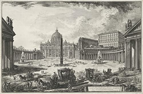 Cuadro en lienzo de Battista Piranesi, lámina decorativa de 60x90cm para pared de oficina