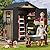 DWVO 6.2x3.4 FT Resin Storage Shed with Reinforced Floor, Outdoor Storage Shed with Lockable Door, Window and Vents, Waterproof Plastic Tool Storage for Garden, Backyard, Patio, Lawn