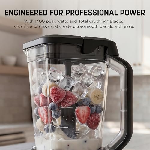 Ninja BN751 Professional Plus DUO Blender, 1400 Peak Watts, 3 Auto-IQ Programs for Smoothies, Frozen Drinks & Nutrient Extractions, 72-oz. Total Crushing Pitcher & (2) 24 oz. To-Go Cups, Black - Image 4