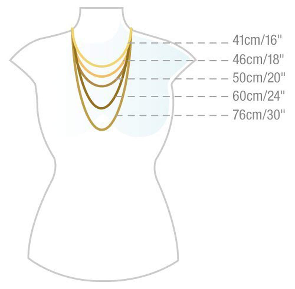 Collana con Pendente da Donna in Oro Giallo 9K (375) con Zirconia Cubica