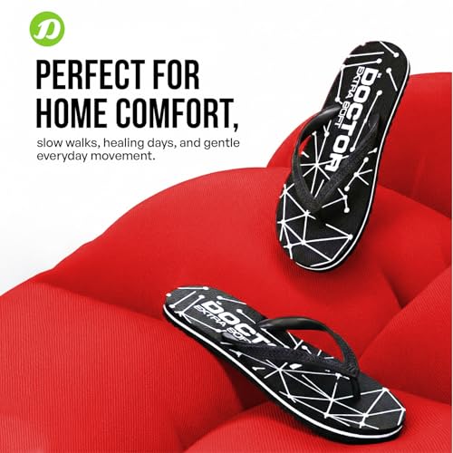 Image of DOCTOR EXTRA SOFT Women's Orthopedic and Diabetic Comfort Ortho Care, Bathroom Rubber Flip-Flops and House Slipper [OR-D-02]