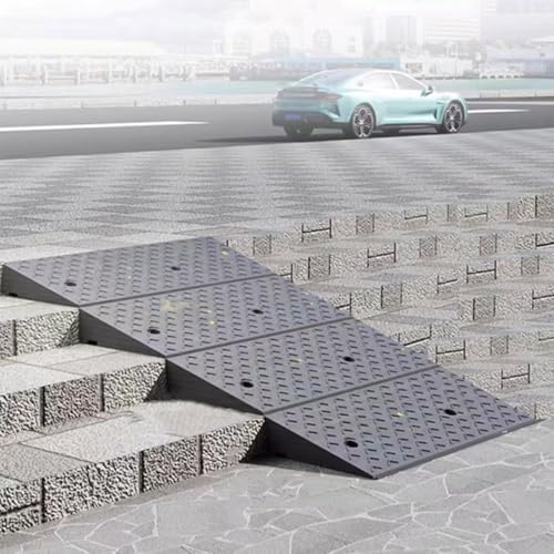 Rampas portátiles de caucho para entradas de puertas y aceras, altura variable hasta 8 pulgadas miniatura 6