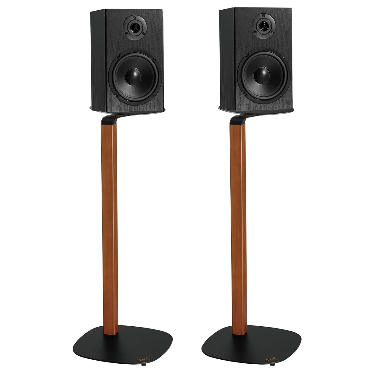 My Wall HS 20 L Piedistallo per Altoparlante Supporto da Pavimento Nero, Legno 2 pz.