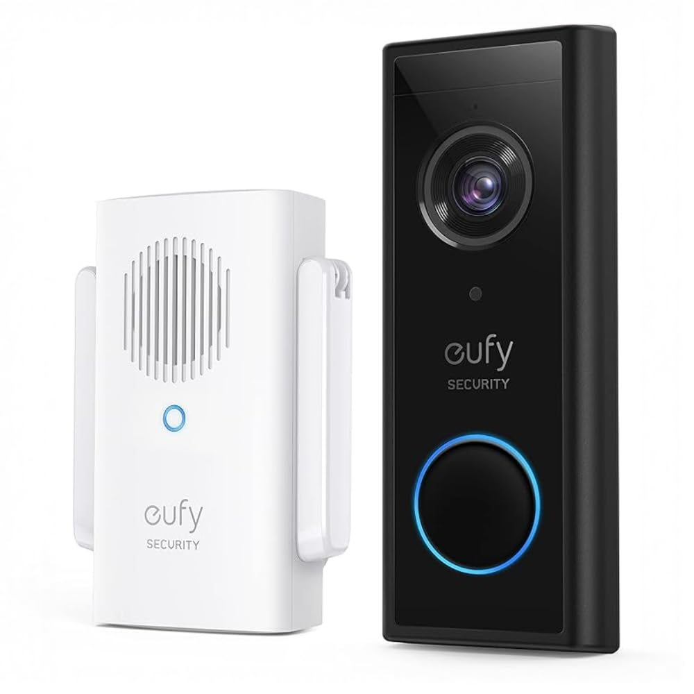 Sonnette sans fil caméra IA eufy Security HD 2K détection humaine sans abonnement