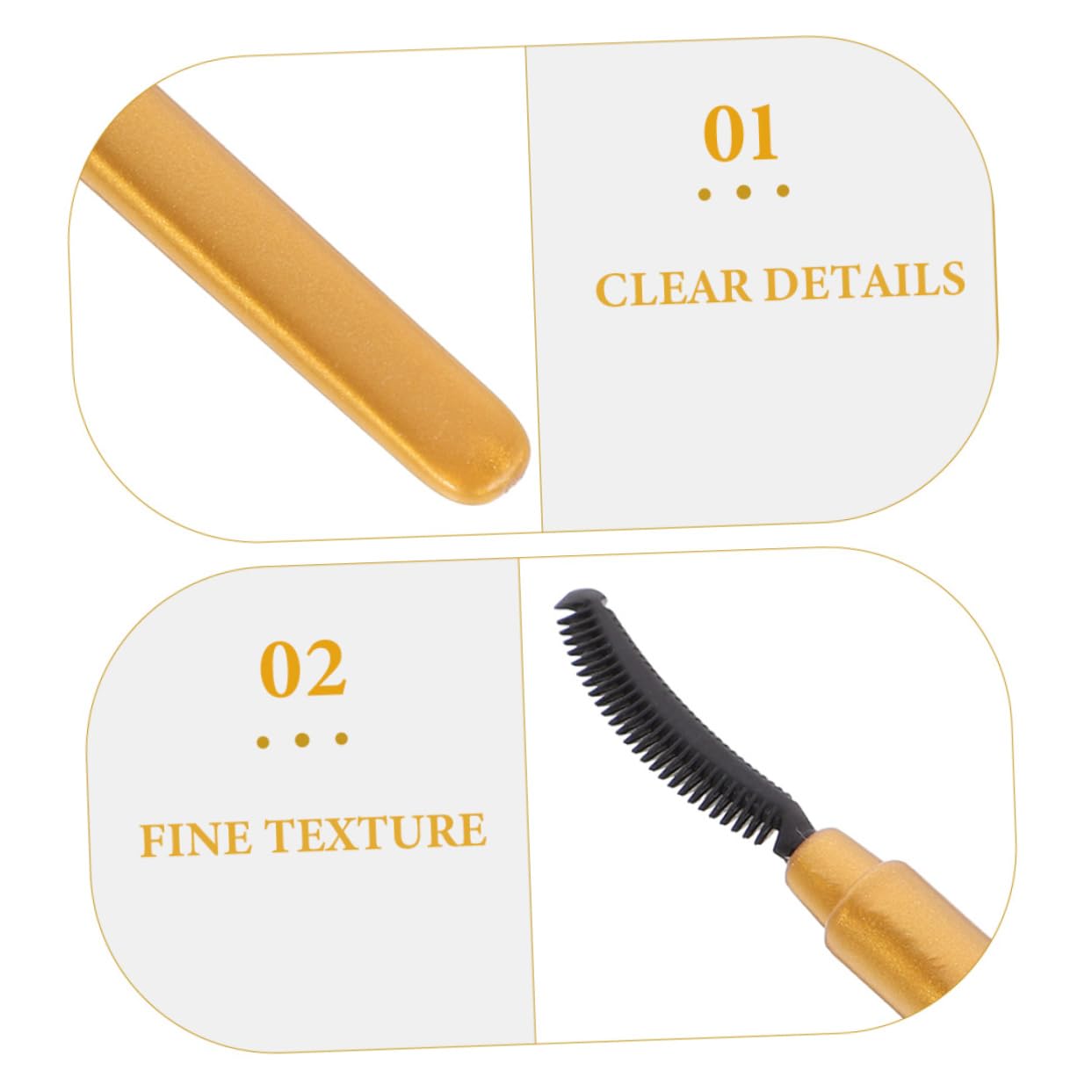 FRCOLOR 4sets Travel Eyelashes Brush Eyelash Wand Lash Applicator Eyebrow Brush Silicone Bristles Multi-use Makeup Tools 8pcs*4