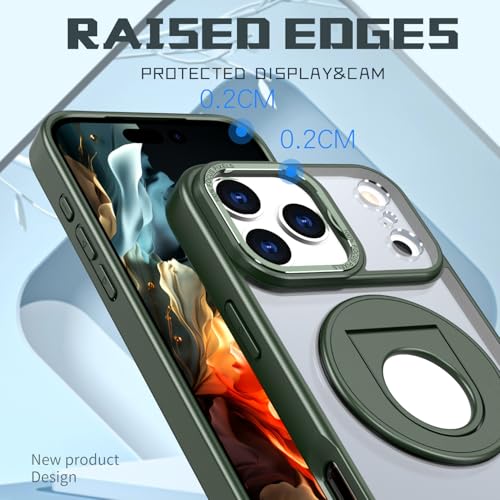 Coque iPhone 17 Pro Max translucide béquille rotative protection mate - 7