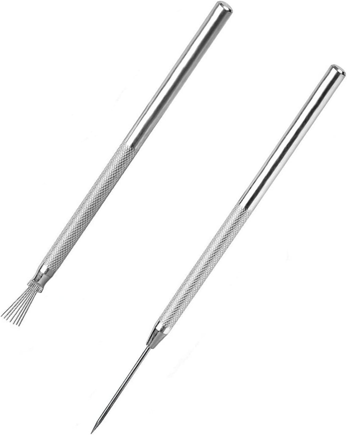 SKEIDO 1 x Feather Pin and 1 x Pro Needle Wire Texture Pottery Clay Tools Set Texture Brush Tools Ceramics Modeling Tool Pottery