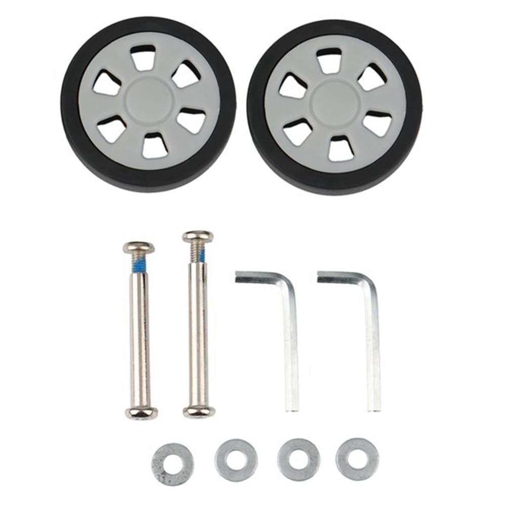 Ctrlzs 2X Luggage Accessories Wheels Aircraft Suitcase Pulley Rollers Mute Wheel Wear- Parts Repair 55X12mm
