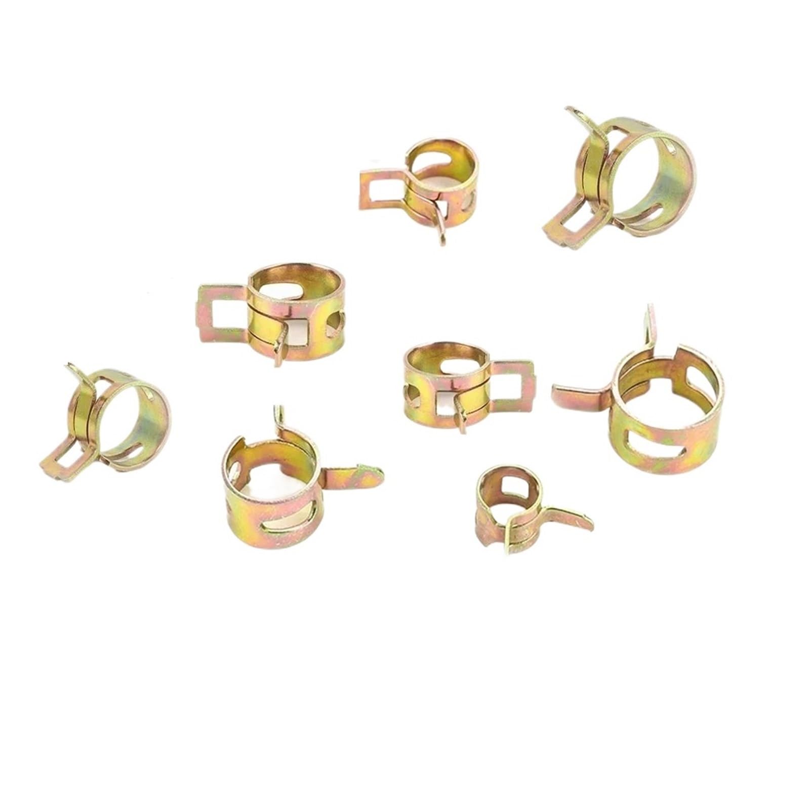 90 Uds 6mm/7mm/8mm/9mm/10mm/12mm/14mm/16mm Clip De Resorte Combustible Abrazadera Manguera Vacío Tubo Agua Aceite for Automóviles