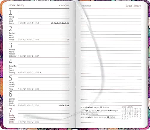 Ladytimer Slim Oriental 2024 - Taschen-Kalender 9x15,6 cm - orientalisch - Weekly - 128 Seiten - Notiz-Buch - Alpha Edition - Image 3