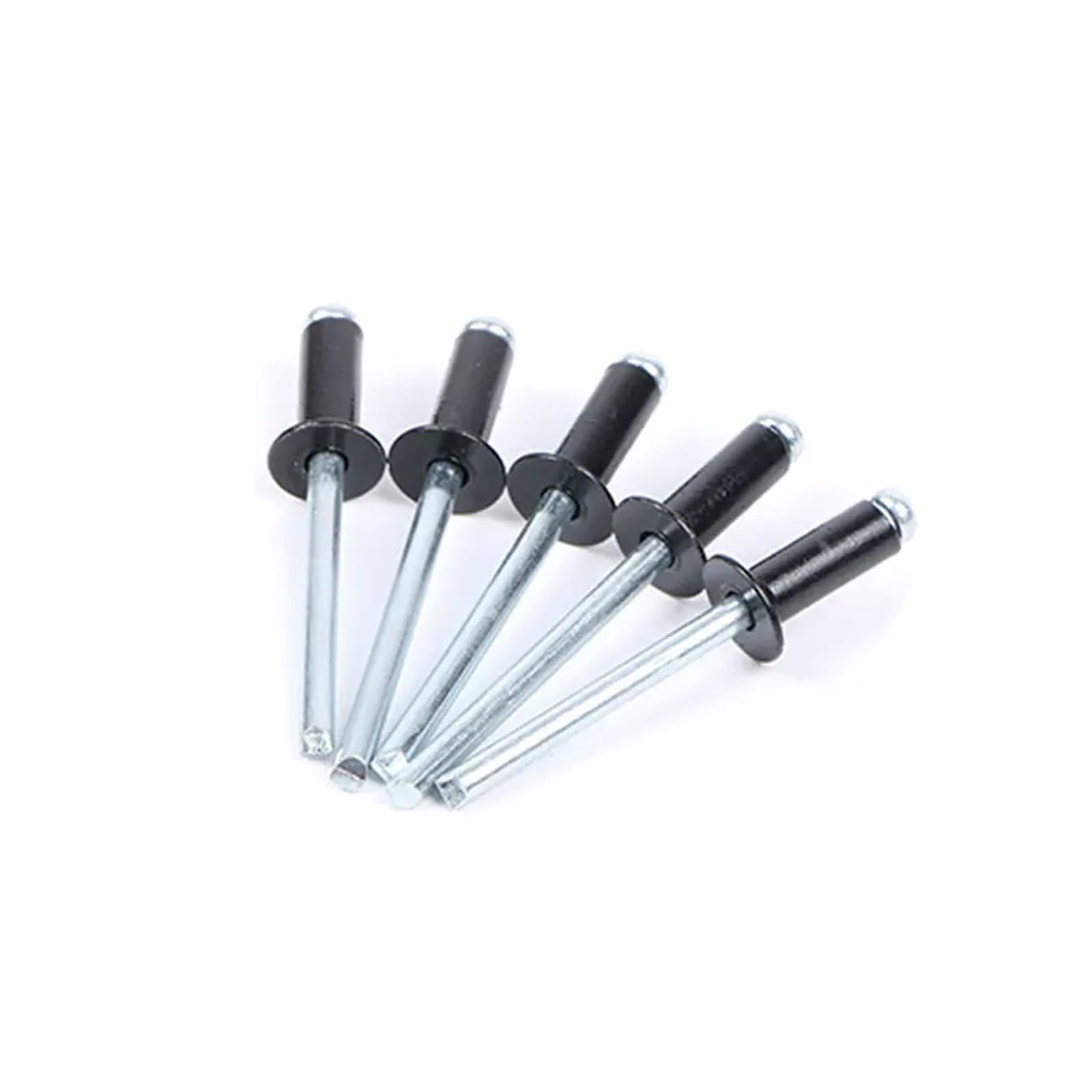 Rivets aveugles noirs à tête fraisée en aluminium, 30/50 pièces, type standard 2.4mm 3.0mm 3.2mm 4.0mm(50Pcs,4.8x16 mm)