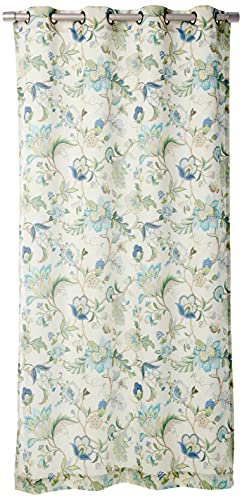 Ellis Curtain Brissac Grommet Panel, 50 x 84, Blue, W 50" x L 84" (1 Panels)