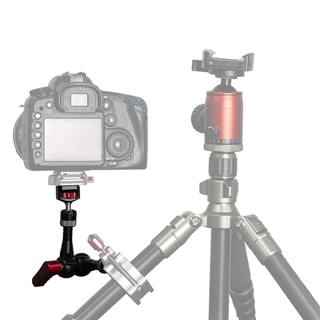 Brazo mágico de 7 "Brazo de sujeción articulado 1/4 para Flash LCD Monitor SLR DSLR Cámara (negro)