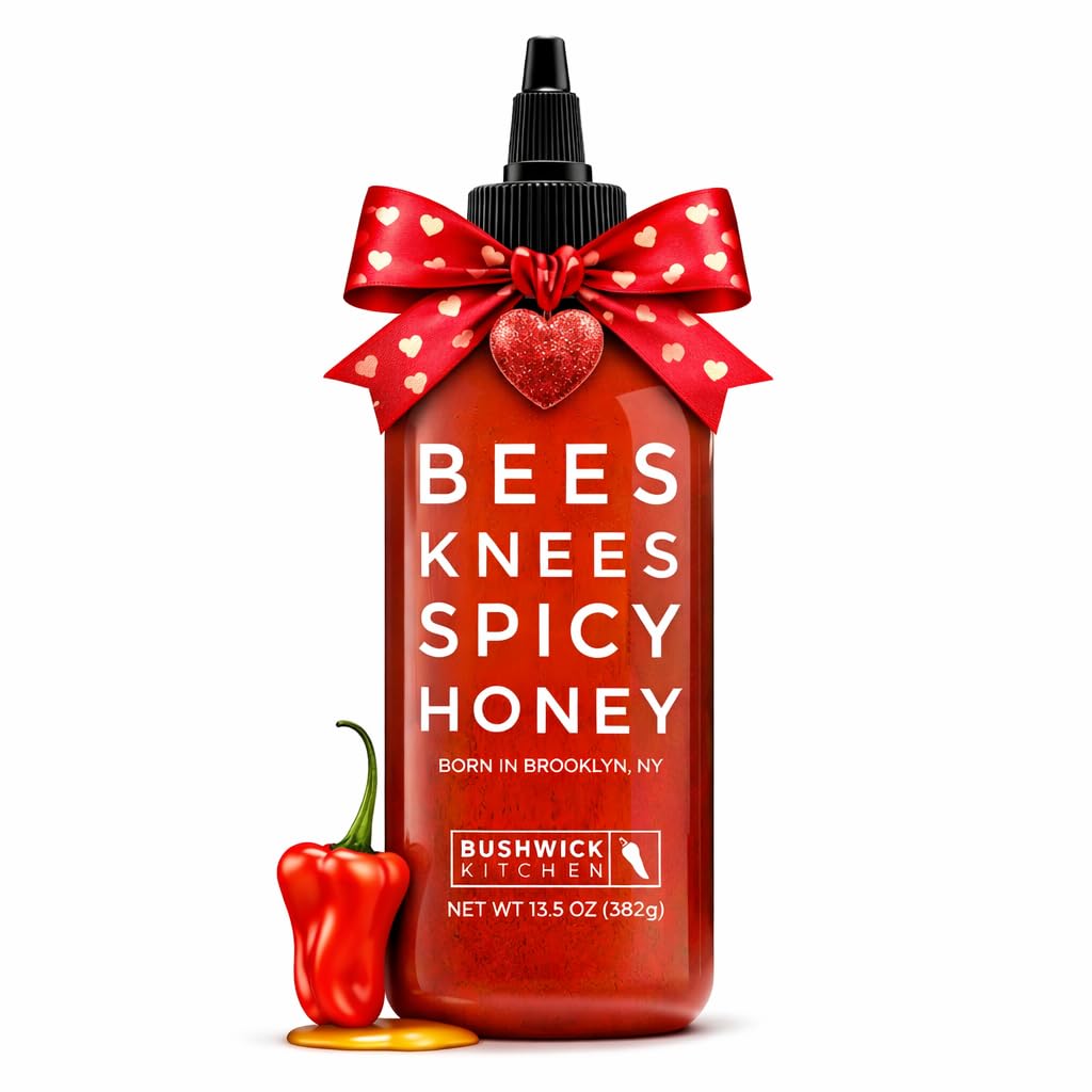 - Bees Knees Spicy Honey, 12.5 oz Wildflower Hot Honey Infused with Habanero Peppers, Gluten Free, Paleo Friendly - Foodie Gifts, Unique Gifts