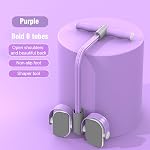 Rope de résistance à la traction à pédale multifonctionnelle, Rope à tension multifonctionnelle 6-Tube Bande élastique de résistance à la pédale des pieds pour Abdomen, Waist, Arm,Tummy Exercice entraînement d'étirement(Couleur:Purple)