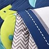 Dinosaur Mini Crib Bedding Set for Boys Blue Premium 3-Piece Baby Bedding Sheet Set Dinosaurs Nursery Crib Set Crib Comforter Set Breathable and Soft for Baby