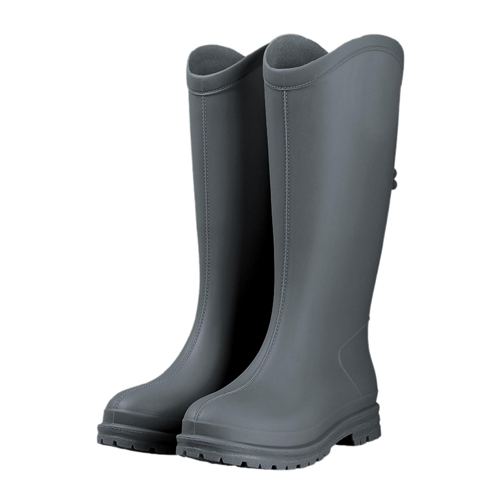 Generisch Botas de lluvia para mujer, botas de goma altas resistentes a la abrasión, impermeables, zapatos descalzos, zapatos de lluvia, cómodos, a prueba de viento, botas de lluvia, botas de goma