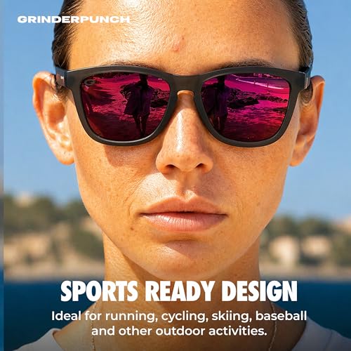 Image of grinderPUNCH Womens Polarized Sunglasses UV400 Protection Classic Retro Driving Sun Glasses Trendy Fashion Shades