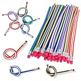 ✔【Materiales de alta calidad】Hecho de caucho de alta calidad y duradero, el lápiz completo de color es muy suave y se puede torcer en cualquier forma que desee. Seguro y no tóxico, no daña a sus hijos, los niños pueden usarlo con confianza.