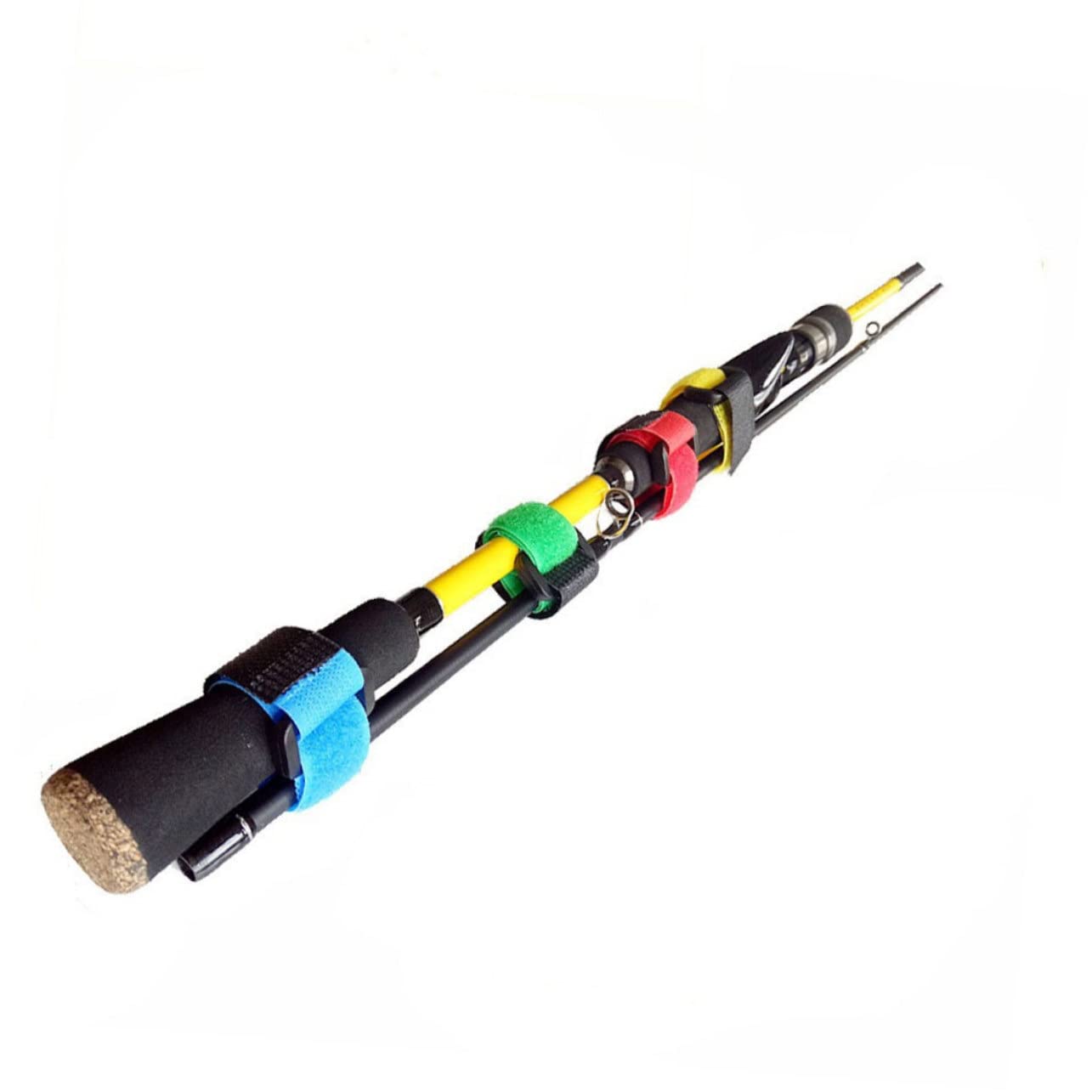 YARNOW Lot De 4 Supports De Canne À Pêche Portables Sangles Attaches Pour Canne À Pêche À La Mouche Réutilisables Pour La Pêche En Plein Air 20 Pièces X 4