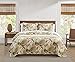 Tommy Bahama Topical Orchid Collection Quilt Set-100% Cotton, Reversible, Ideal for All Seasons, Pre-Washed for Added Softness, Full/Queen, Green