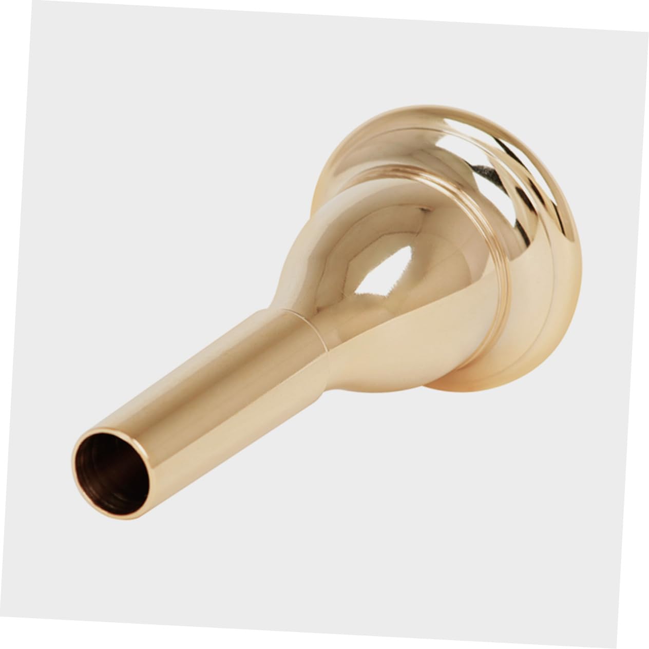 Bocchino per Tromba in Ottone Placcato Oro, 13,3mm, Suono Potente, senza Sbavature, Adatto a Studenti e Professionisti