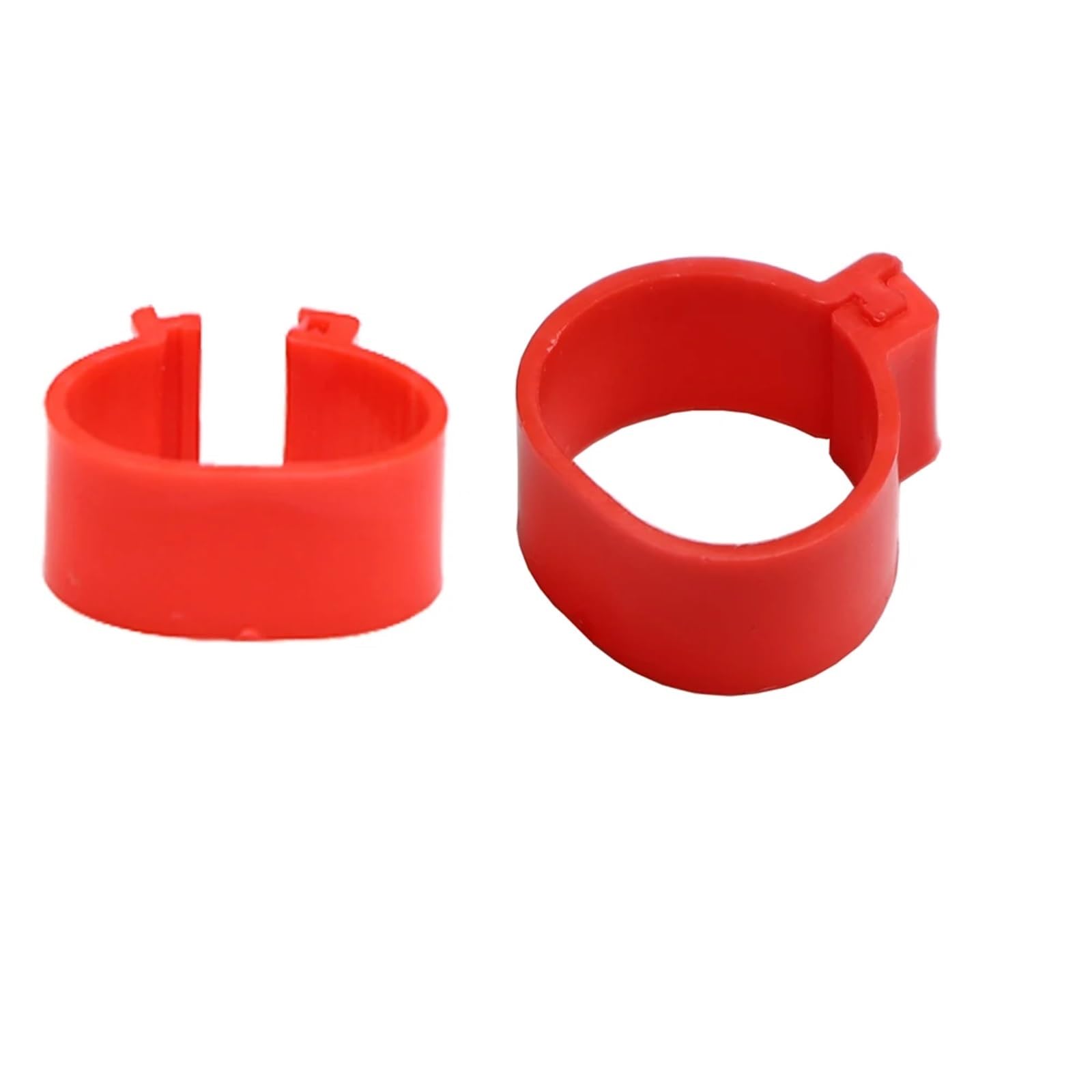 Anelli per Galline 100 pezzi 6 colori anelli for zampe di pollo, anatra, oca, strumento identificazione animali, etichetta vuota, fibbie, fascia a clip, 16/18/20/25,0 mm(Color 04,25.0mm)