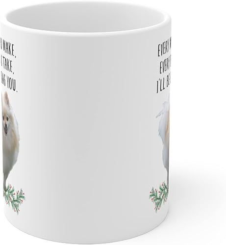 Miniatura 2 de Lovesout Divertidos regalos de oro blanco de Pomerania para mujeres, Día de la Madre 2023 Every Meal You Make Every Bite You Take Taza de café Taza