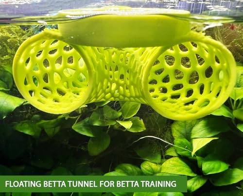 Image of Floating Betta Tunnel for Betta Training. Interactive Training & Enrichment Toy for Betta Fish - Stress Relief & Exercise Accessory, Floating Betta Fish Toys