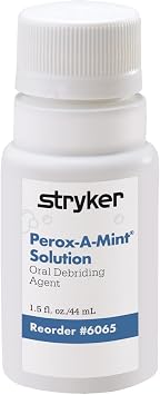 Stryker Sage Perox-A-Mint Oral Rinse 1 Bottle, 1.5 fl. oz. Mint Mouthwash