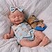 BABESIDE Full Body Silicone Reborn Baby Dolls - 16 Inch (Weight 4 lb) Weighted Full Silicone Realistic-Newborn Baby Doll (The Tongue can be Removed) with Complete Accessories & Gift Box