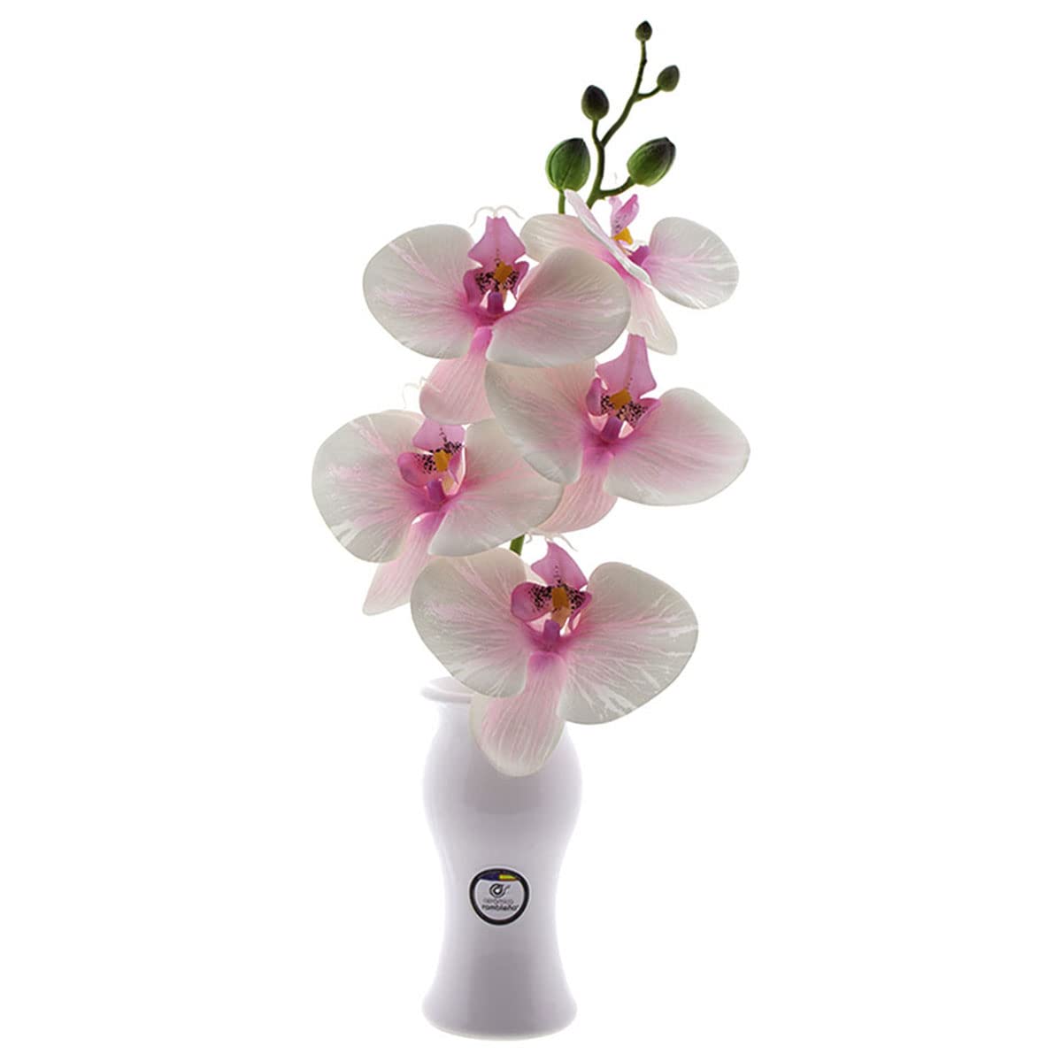 CERÁMICA RAMBLEÑA | Jarrón Decorativo | Jarrón Blanco | Jarrón cerámica | Jarrón Flores | Florero para Cementerio | Violetero | 7x7x15 cm