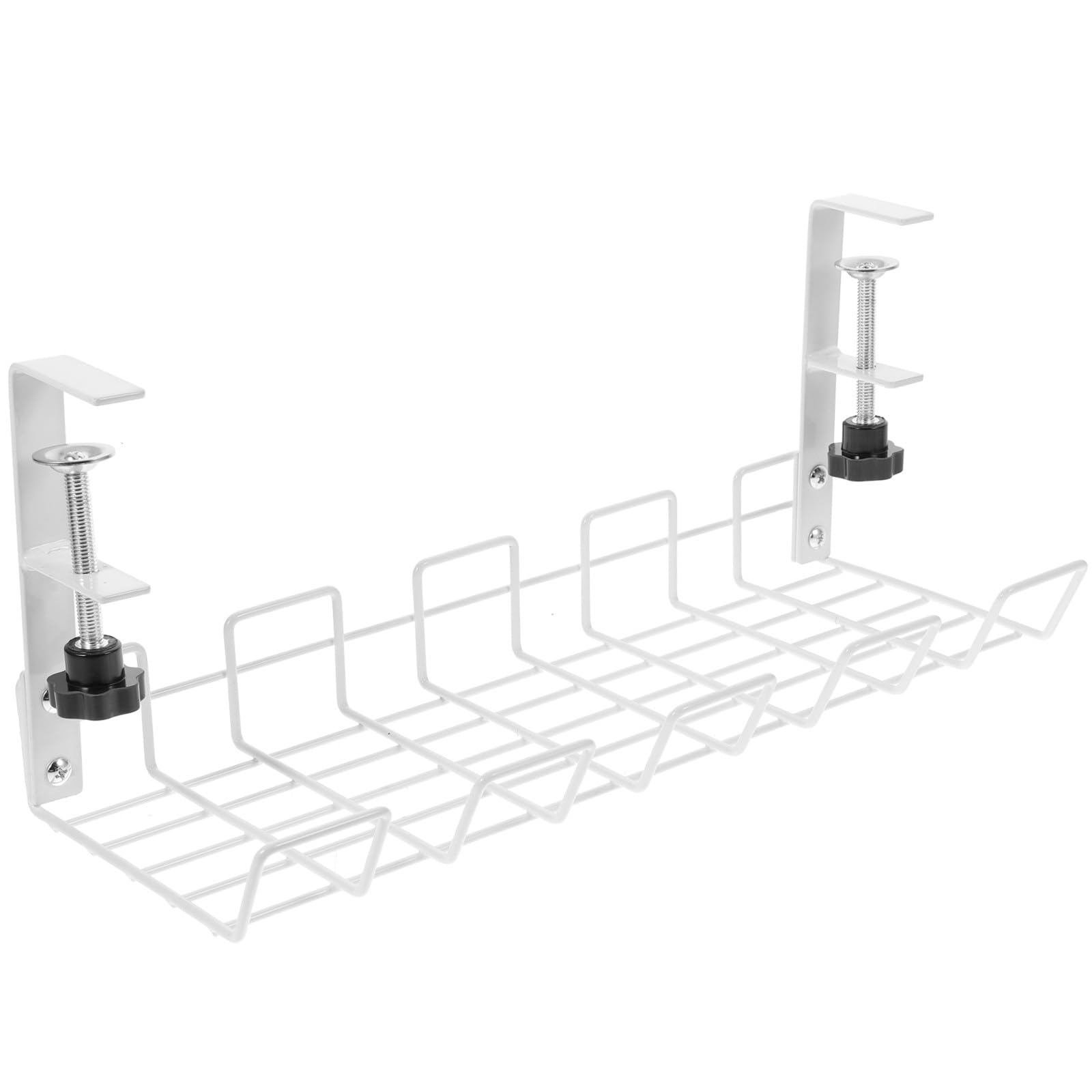 Alipis Estante Organizador de Cables Debajo del Escritorio, Soporte de Almacenamiento de Alambre de Acero al Carbono, Bandeja para Regletas de Enchufes, Color Blanco, Uso Color Aleatorio