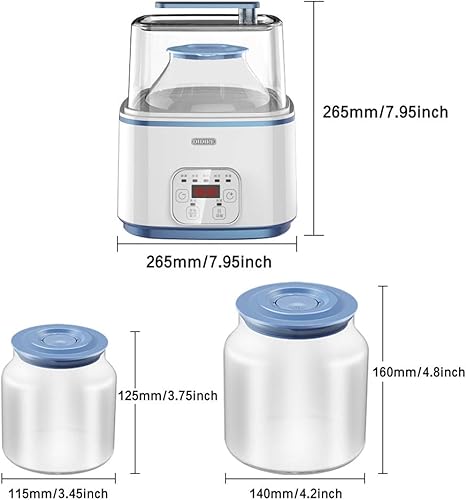 Miniatura 2 de Máquina de enzima de yogur multifuncional automática Máquina de fermentación líquida de gran capacidad para el hogar Fabricante de yogur
