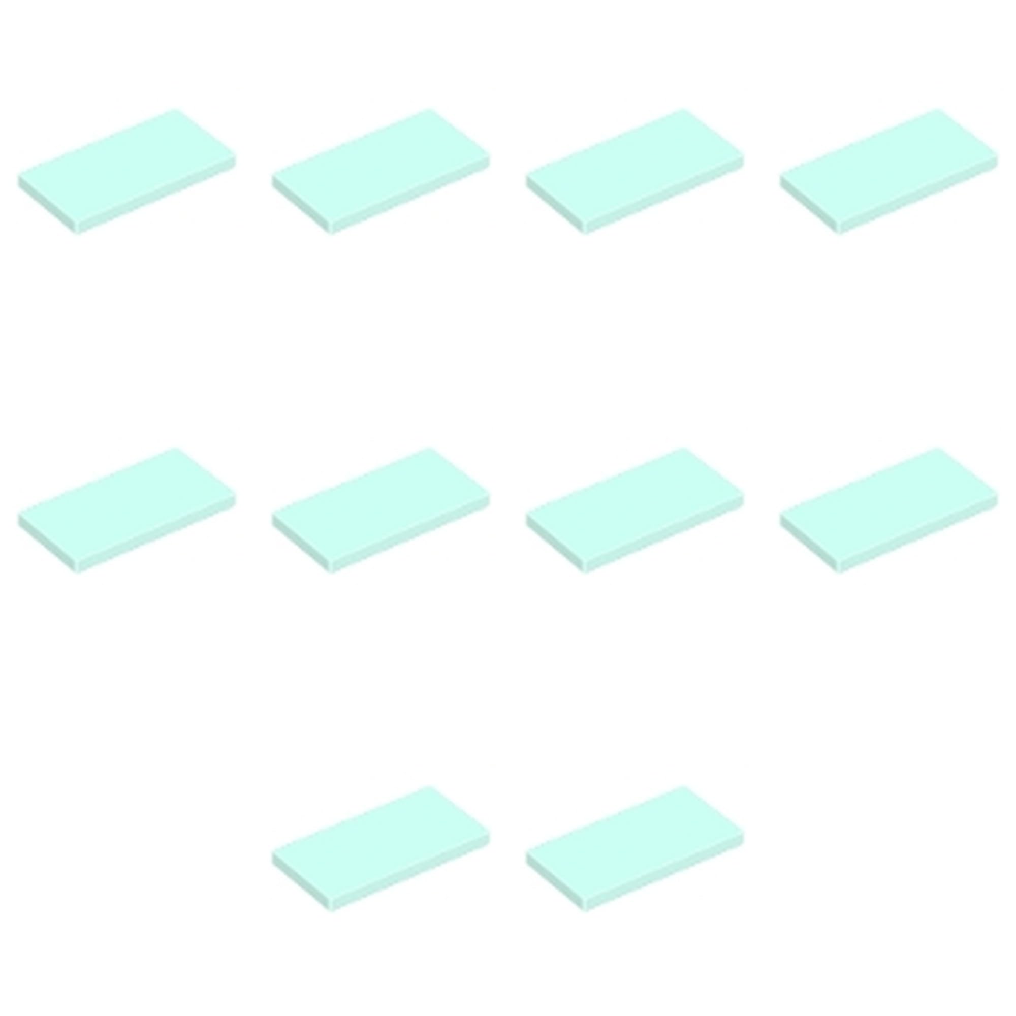 LEGO Tile 2 x 4, Part 87079 (Light Aqua, 10, count) — image 1