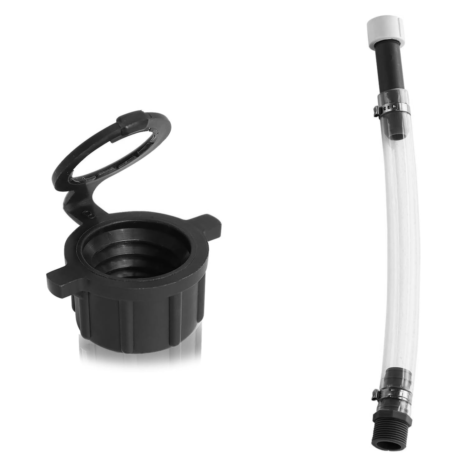 Racing Fuel Filler Jug Hose and 3045 Vent Caps Replacement, Gas Can Hose Suitable for Vp jug 5.5 Gallon and Gas Can