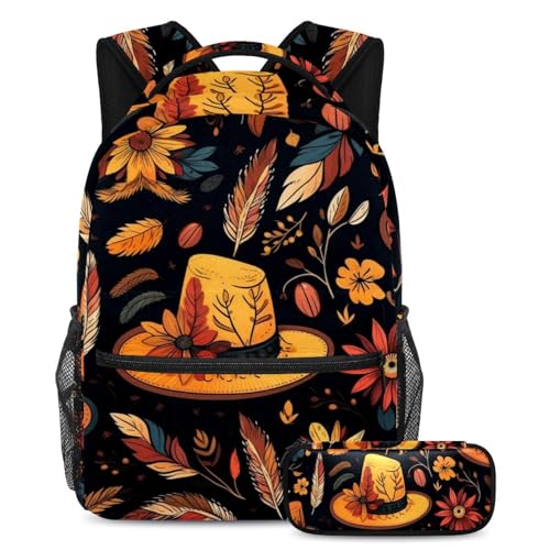 Cartables citrouille ados filles garçons sac à dos avec trousse
