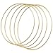 Produktbild Sntieecr 5 Stück 35cm Gold Metallring Makramee Ringe Floral Hoops Ringe Kranz für Floral Hoop Kranz Hochzeit Dekor, Traumfänger und DIY Handwerk Basteln