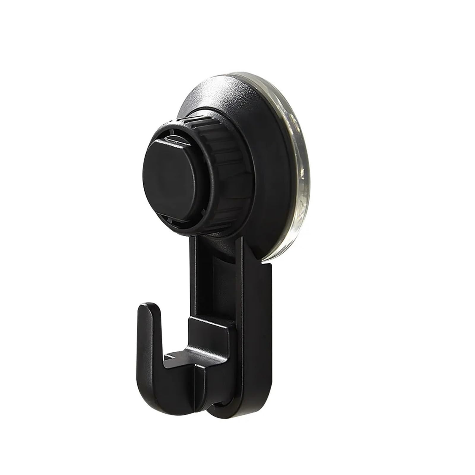 SEVEQIS Glass Suction Cup, Punch Free Suction Cup Hooks Strong Self Adhesive Door Wall Vacuum Clothes Hangers(Nero)