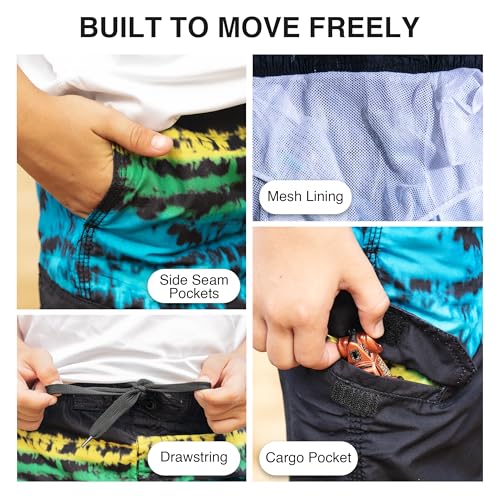 Image of Kanu Surf Boys' Avalon Quick Dry UPF 50+ Beach Swim Trunk
