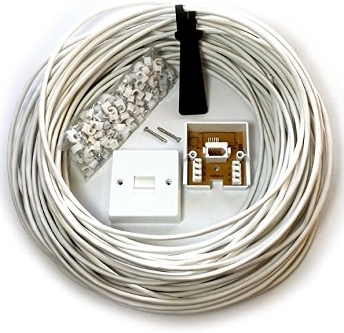 Loops 25M BT Telephone Master Socket/Box Line Extension Professional ...