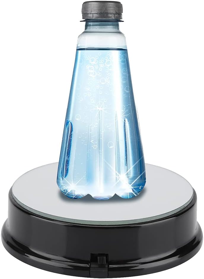 Semme Led Display Base, Display Stand for Crystals Glass Art Figurine Merchandise, Lighted Seven Color Changing Lights Display Holder 3 AAA Batteries Powered (Not Included)