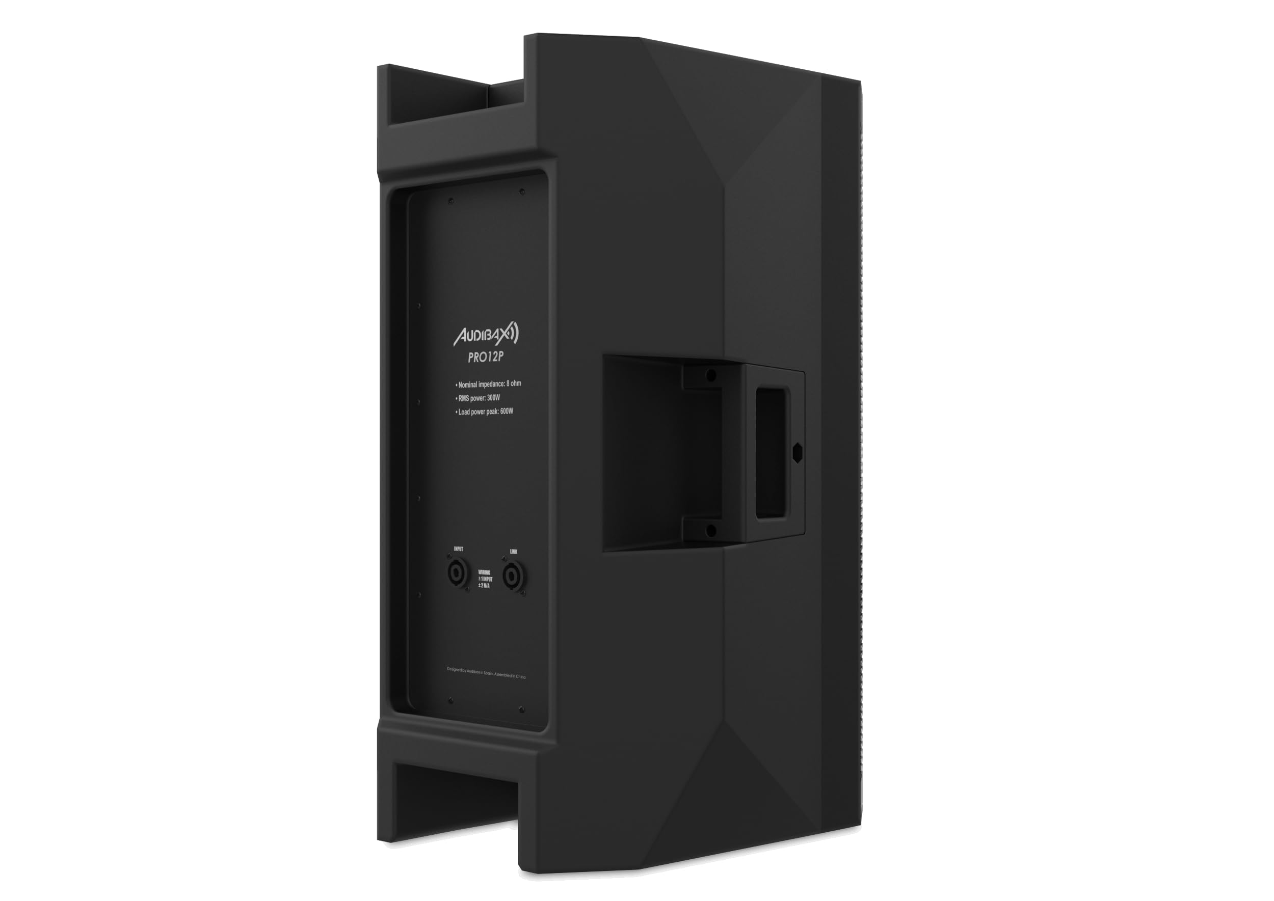 Audibax PRO12P - Altoparlante Passivo da 12" - Potenza Massima 1000W - Altoparlanti a 2 vie - Frequenza 20 KHz e 98 dB SPL - Dotato di 2 Ingressi e 2 Prese Vocali Speakon - Grande Portabilità
