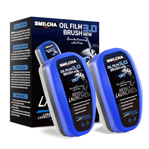 SMILCHA New Upgrade 3.0 Automotive Oil Film Cleaning Brush for Car Windows -...