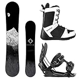 Camp Seven System MTN Snowboard and Flow Alpha MTN Men's Complete Snowboard Package 2019 (163, Size 11 Boots Large Bindings)