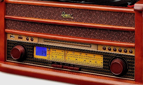 Dual NR Chaîne rétro Marron avec Radio Ondes Courtes et Moyennes, Lecteur CD-RW, MP3, Cassette, USB, Aux-in avec Tourne… - Les Beatles, Paul McCartney, John Lennon, RIngo Starr, George Harrison Dual NR Chaîne rétro Marron avec Radio Ondes Courtes et Moyennes, Lecteur CD-RW, MP3, Cassette, USB, Aux-in avec Tourne… – Image 3