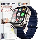 PROTECTERR&reg; 2-Pack Screen Guard for Fire-Boltt Oracle 1.96" inch Smartwatch Protector | Flexible, Unbreakable, Bubble-Free Installation | Not Tempered Glass | Edge-to-Edge Coverage