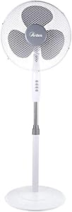 ARDES AR5BR40PB Silent Pedestal Fan 3 Blades BRISA 40PB Ardes Pedestal Oscillating and Tilting Fan with Manual Panel Stem …