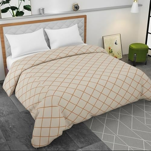 Image of 280 TC Luxurious Glace Cotton Duvet Cover /Comforter Cover /AC Quilt Cover King Size /Dohar /90 X100 Inches - (Pink)